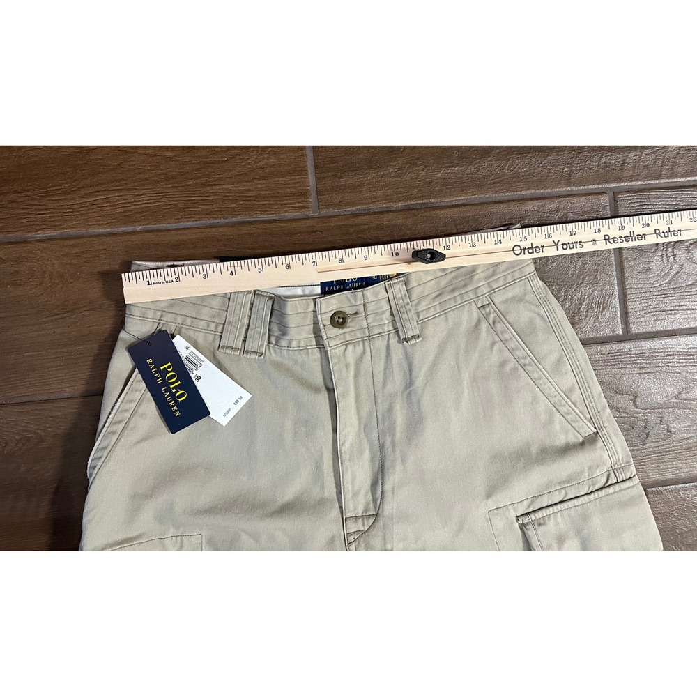 Polo Ralph Lauren Men's Hudson Khaki Tan Size 30 Chino Cargo Shorts NWT - Picture 3 of 9